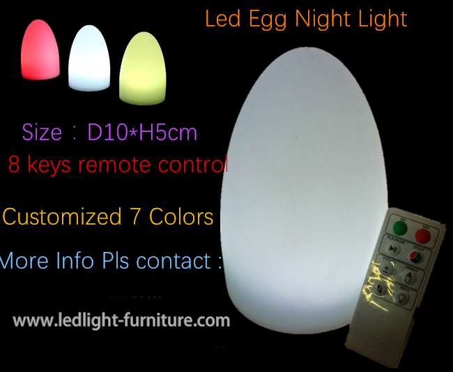 주문을 받아서 만들어진 LED 장식적인 테이블 램프, 변하기 쉬워 색깔 변화 계란 빛 