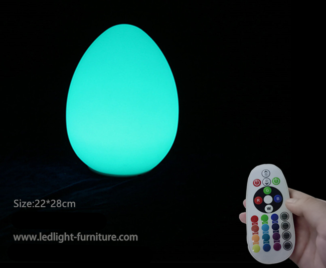 방진 LED 장식적인 테이블 램프는, 형성된 큰 옥외 계란 빛을 지도했습니다