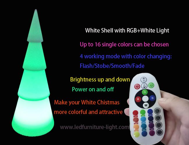 16의 색깔 점화를 가진 휴대용 전지 효력 LED 전기 스탠드 화이트 크리스마스 나무
