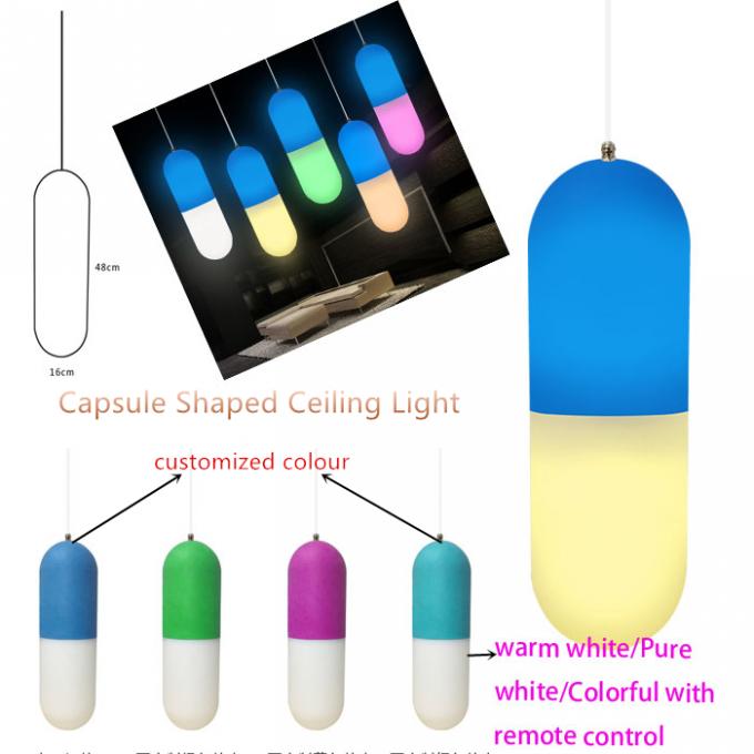 탁상용 훈장을 위한 주문 LED 빛 가구 캡슐 모양 폴리에틸렌