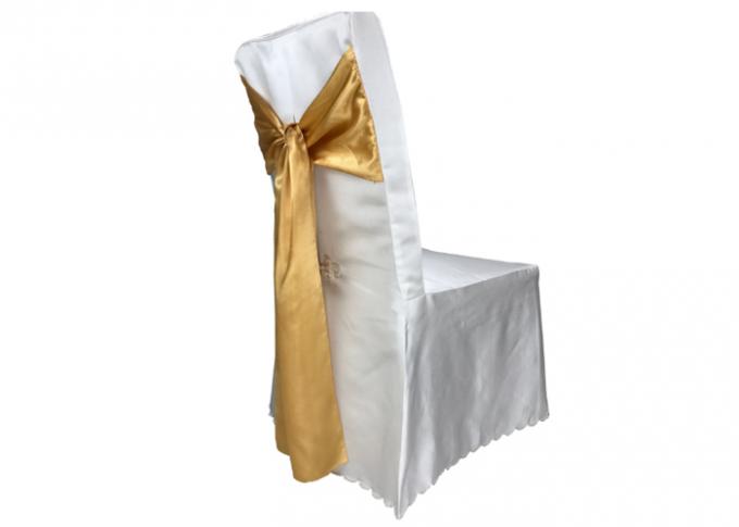 장식 아름다운 상보 결혼식 가구 고용 백색 의자 덮개 창틀 응접