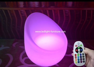 중국 우아한 계란 LED 막대기 의자를/실내는 불이 켜집니다 16의 색깔을 가진 의자를 형성했습니다 협력 업체