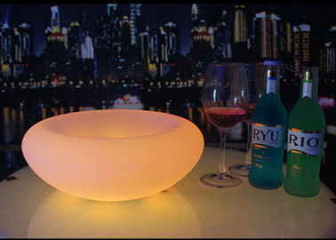 중국 빛을 가진 그릇 유형 LED 얼음 양동이, LED는 물통 2L 수용량을 불이 켜집니다 협력 업체