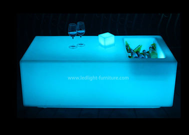 중국 유리제 정상 KTV LED는 얼음 양동이를 가진 탁자 200KGS 적재 능력을 분명히했습니다 협력 업체