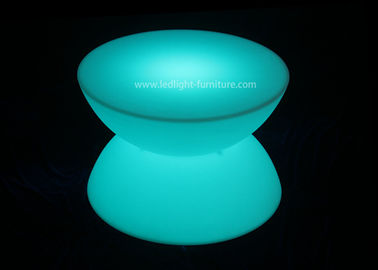 중국 두 배 절반 둥근 빛을내는 커피용 탁자/LED 표시등 막대 테이블 폴리에틸렌 물자 협력 업체