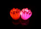 물 활동적인 LED 밤 빛은, 7개의 색깔 생일을 위한 지도한 꽃 밤 빛 번쩍입니다 협력 업체