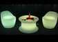 재충전용 RGB 빛으로 차리는 분명히된 가구 유형 LED 커피용 탁자 협력 업체