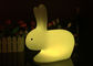 귀여운 토끼 모양 LED 밤 빛, 백색 토끼 램프 16 색깔 변화 협력 업체