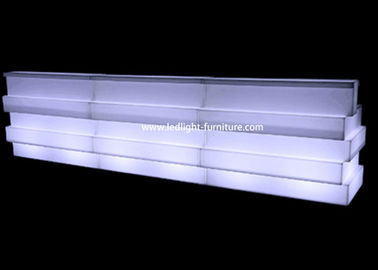 중국 포도주 홀더를 가진 이동할 수 있는 빛을내는 LED 막대기 카운터 지구에 의하여 형성된 다 색깔을 접히십시오 공장