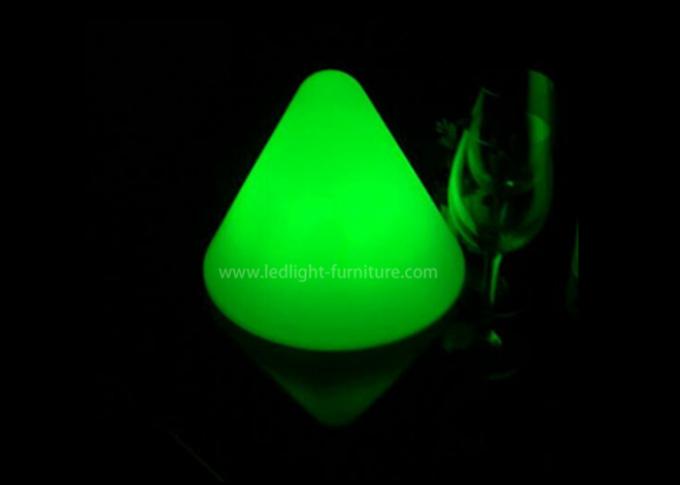 배터리 전원을 사용하는 LED 장식적인 테이블 램프, RGB 콘 모양 아기 밤 빛