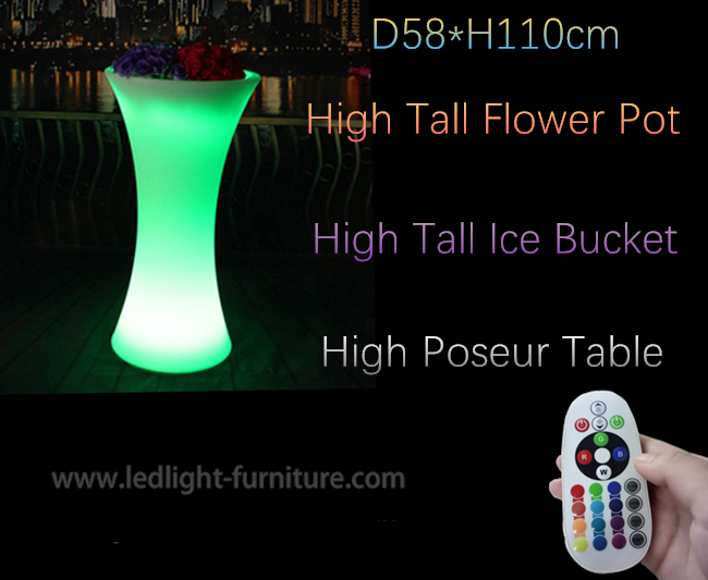 젠체하는 사람 테이블은 포도주 냉각을 위한 화분 PE 소성 물질 다 색깔을 불이 켜집니다