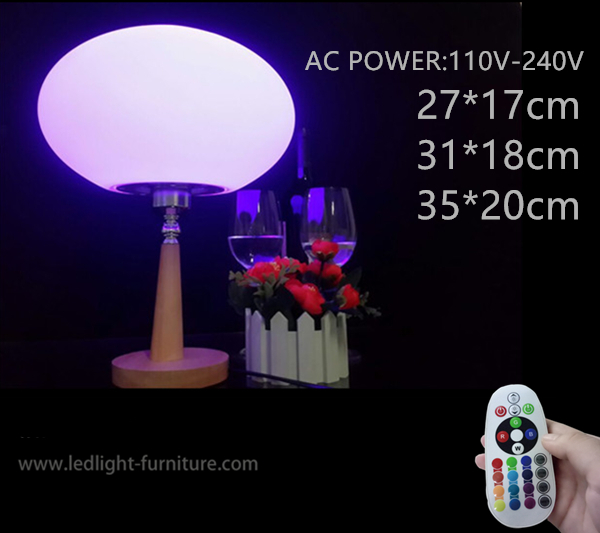 AC 110V - 240V 힘 LED 계란은 나무로 되는 기본적인 홀더를 가진 테이블 램프를 형성했습니다