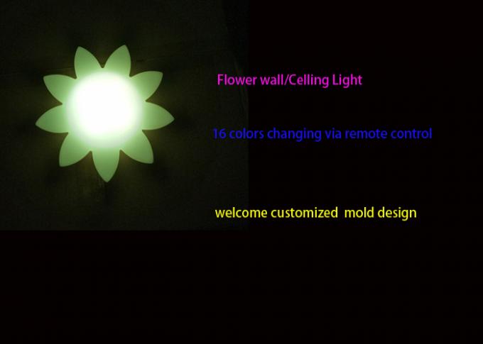 주문 꽃은 LED 장식적인 테이블 램프/천장을과 벽 훈장 빛 형성했습니다