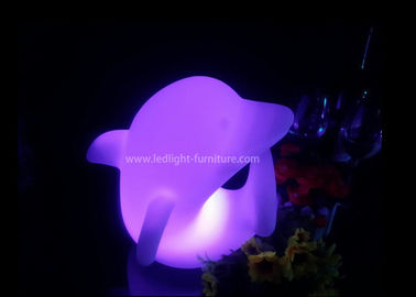 중국 귀여운 다채로운 휴일 돌고래 밤 빛 테이블 램프는 방을 위한 생산을 주목합니다 협력 업체