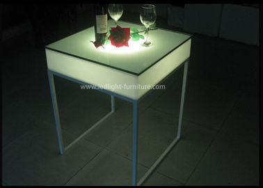 중국 60*60cm 사각에 의하여 주문을 받아서 만들어진 LED 탁자, 휴대용은 막대기 테이블을 불이 켜집니다  협력 업체