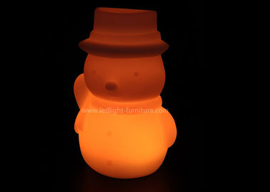 중국 PE 아이 선물을 위해 운영하는 플라스틱 LED 크리스마스 눈사람 밤 빛 건전지 협력 업체