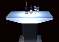 폴리에틸렌 Hookah 밤은 다채로운 LED 빛을 가진 가구 클럽 테이블을 불이 켜집니다