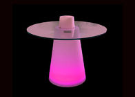 유리제 정상 LED 탁자 최고 서 있는 젠체하는 사람 막대기 클럽 사용을 바꾸는 색깔