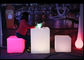 LED를 바꾸는 옥외 색깔은 호텔/선술집/KTV를 위해 재충전용 가벼운 의자를 삼승합니다 협력 업체