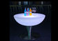 스테인리스 기초로 변화하는 배터리 전원을 사용하는 LED 탁자 16 색깔 협력 업체