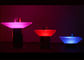 폴리에틸렌 Hookah 밤은 다채로운 LED 빛을 가진 가구 클럽 테이블을 불이 켜집니다 협력 업체