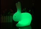 귀여운 토끼 모양 LED 밤 빛, 백색 토끼 램프 16 색깔 변화 협력 업체