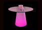 유리제 정상 LED 탁자 최고 서 있는 젠체하는 사람 막대기 클럽 사용을 바꾸는 색깔 협력 업체